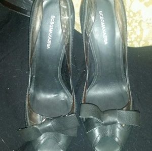Excellent bcbg maxasria size 9b black heels pumps